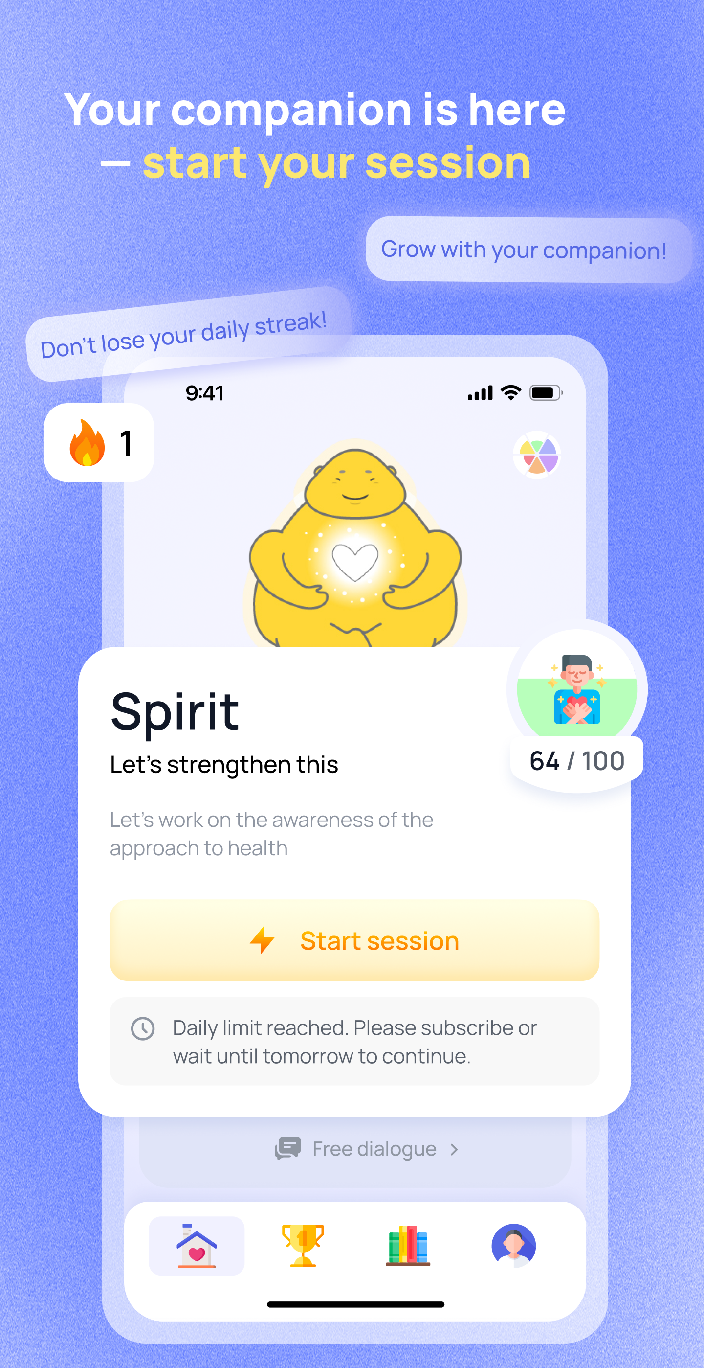 Evaari app - Heart category affirmations